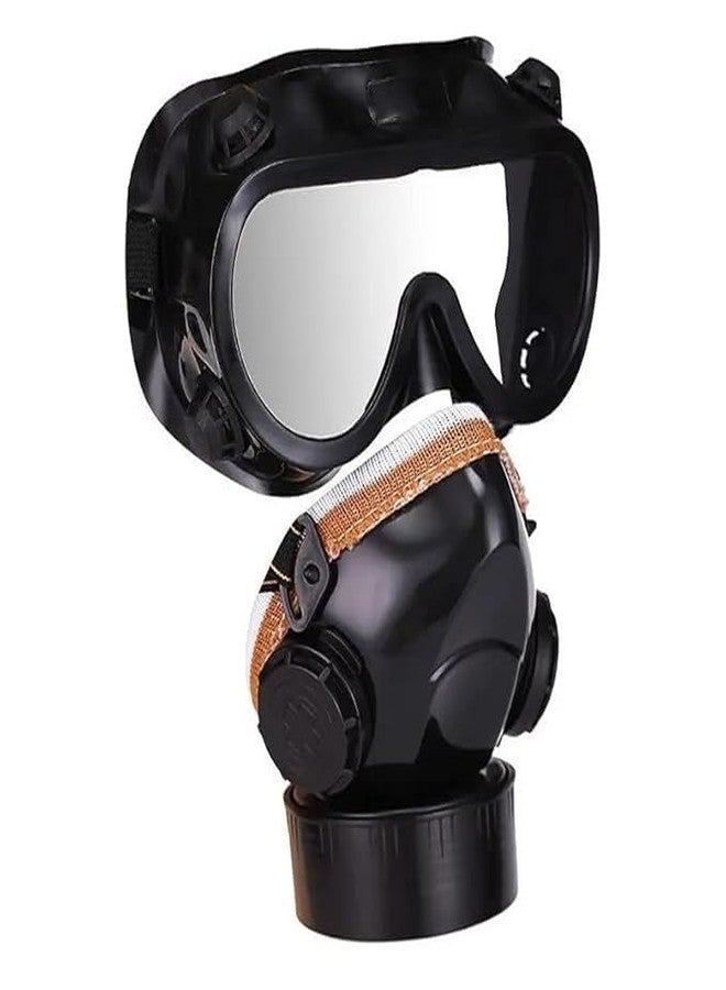 GLOWICK قناع أمان GLOWICK مع نظارات واقية، يوفر حماية للتنفس ضد الغبار والمواد الكيميائية، مثالي للرسامين ومشاريع الأعمال اليدوية، قناع واقي من الدخان المعدني (قطعة واحدة) - Image 2
